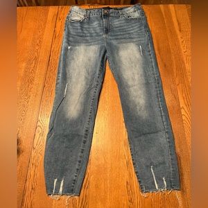 Kendall and Kylie distressed skinny jeans
